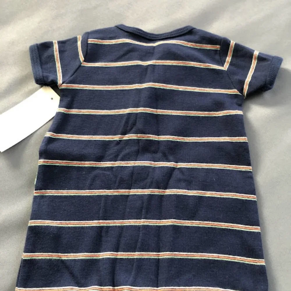 Carter's boys one piece outfit navy size Newborn NEW